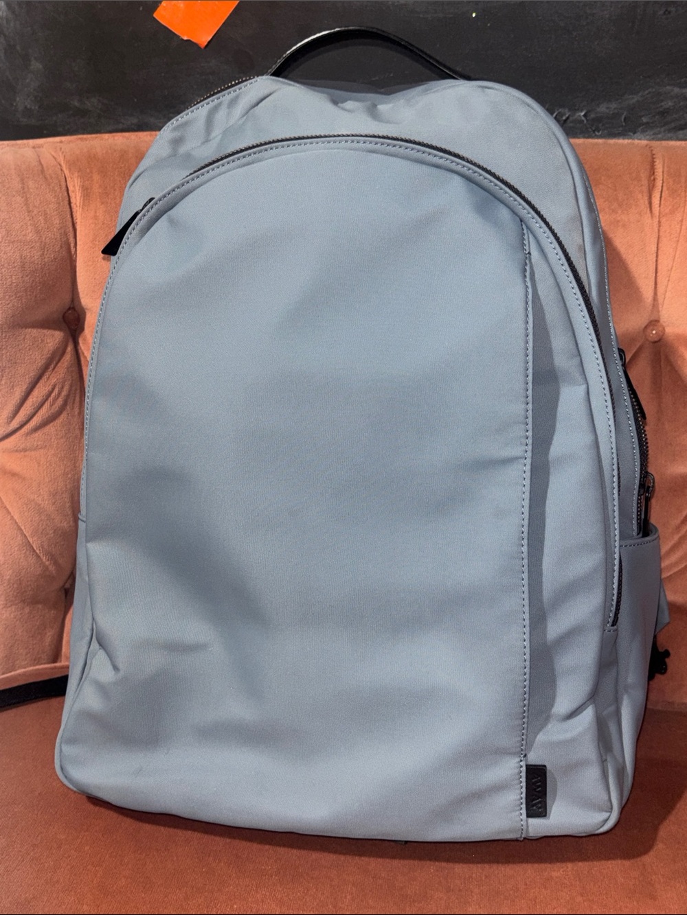 AWAY smoke blue backpack overnight multi pocket travel bag carry on vacation